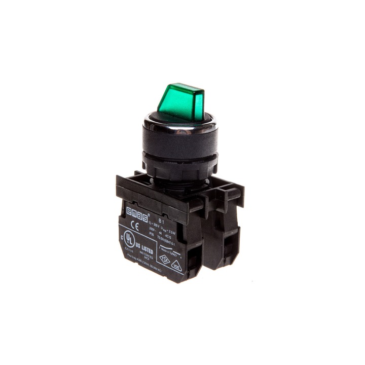Buton rotativ iluminat, 1NO+1NC, instabil, II-0-I T0-B102SL32Y 1482938