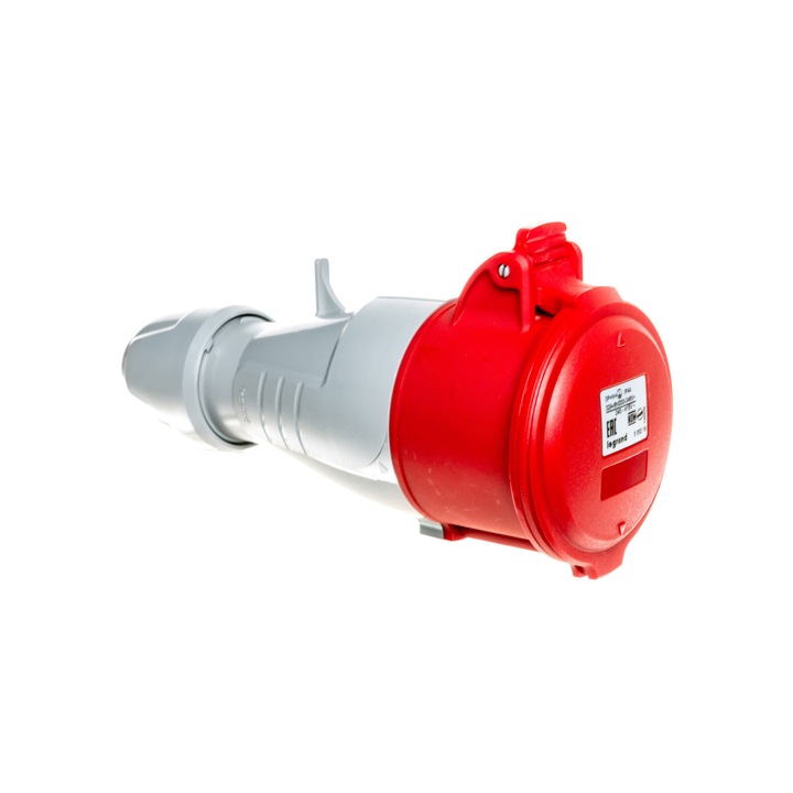 Преносим контакт, Legrand, 32A, 5P, 400V, IP44, P17 TEMPRA, Червен
