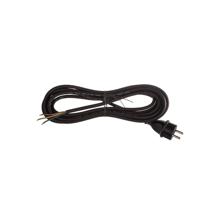 Cablu alimentare, Emos, 3x1, 5m, Negru