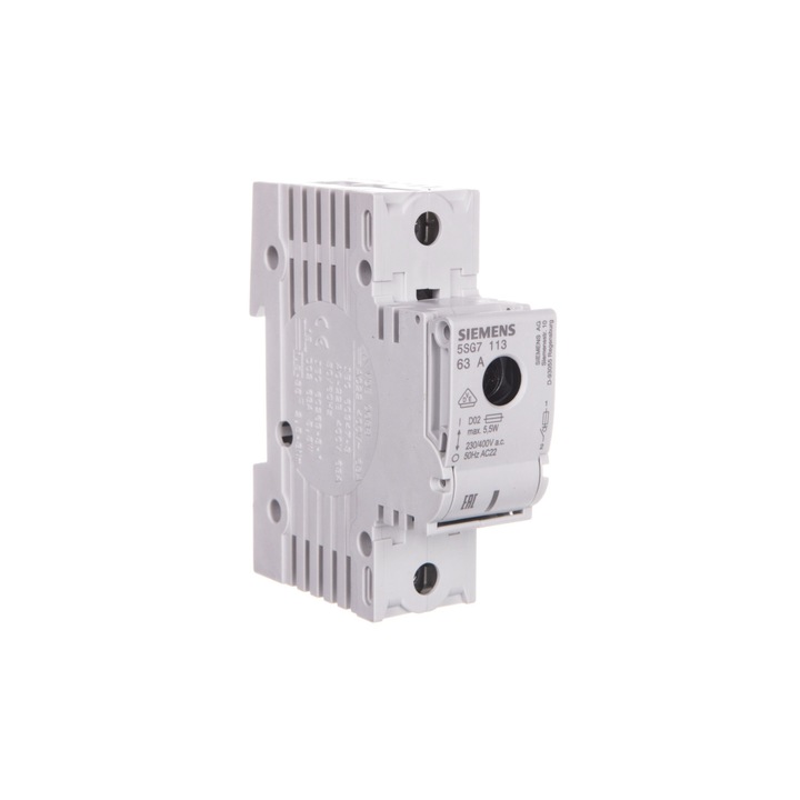 Separator cu siguranta, Siemens, 63A, 1P, Alb