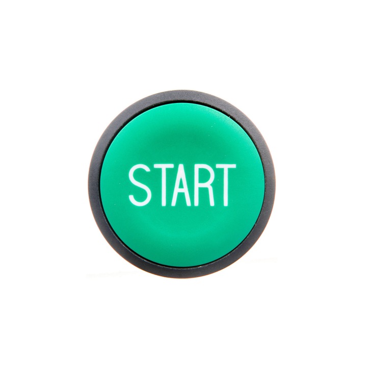 Comutator cu revenire Start, Schneider Electric, Plastic, Verde