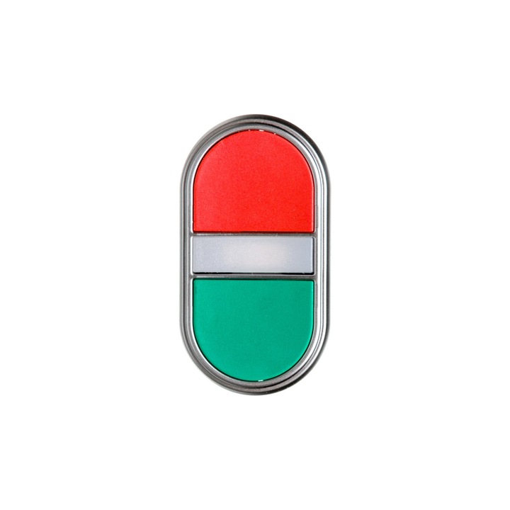 Buton de control dublu, LOVATO Electric, 22mm, Rosu/Verde