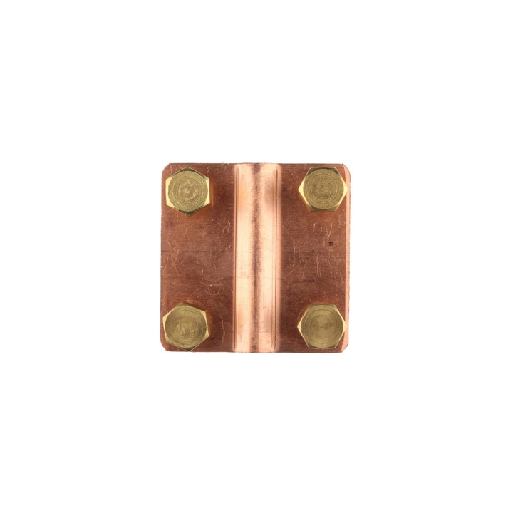 Keresztcsatlakozó, ELKO-BIS, 4 lyuk, réz, 57x57x9mm