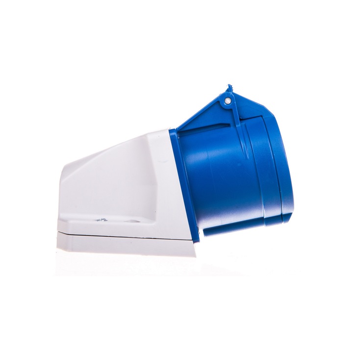 Priza fixa, PCE, Plastic, 32A, 3P, 230V, IP44, Albastru/Alb