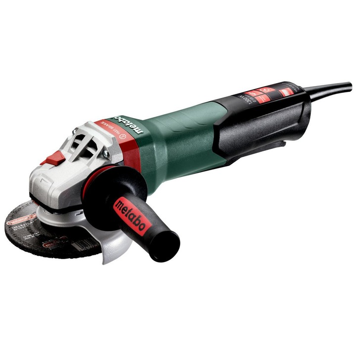 Ъглошлайф, Metabo, 1300W, Диаметър на диска 125 мм, 4 м, 2,6 кг