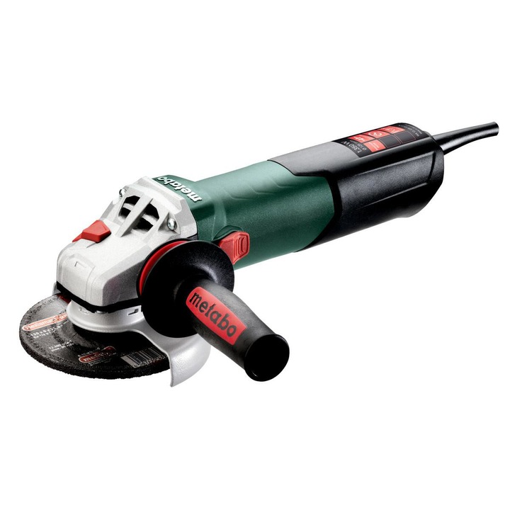 Polizor unghiular, Metabo, 1350W, 125mm, M14 3.4Nm, Lungime cablu: 4 m, WA 13-125