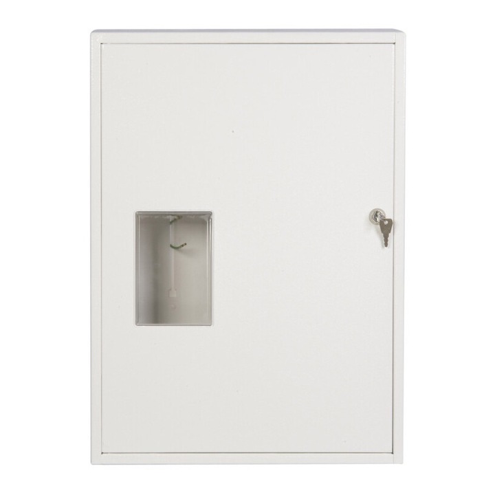 Tablou electric cu placa pentru un contor trifazat, KARWASZ, Montat la suprafata, 36 module, IP30, 500 V, Alb