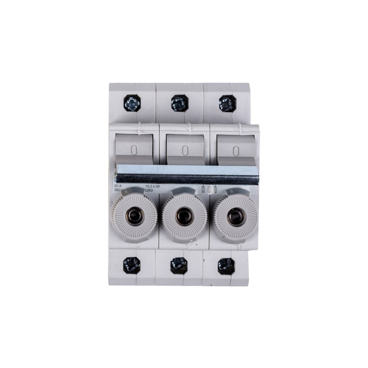 Separator cilindric cu siguranta Hager, 3P, 20A, 400V