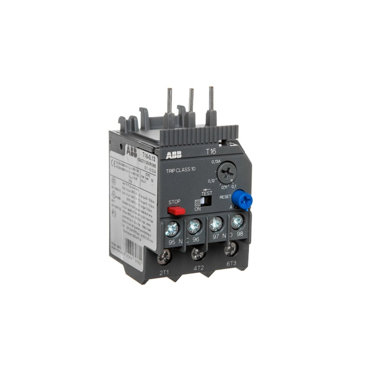 Releu termic, ABB, 0,1-0,13A, T16-0,13
