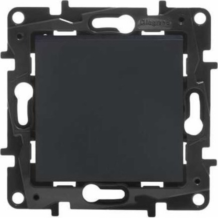 Comutator unipolar, Legrand, Niloe Step, 10 AX, Negru