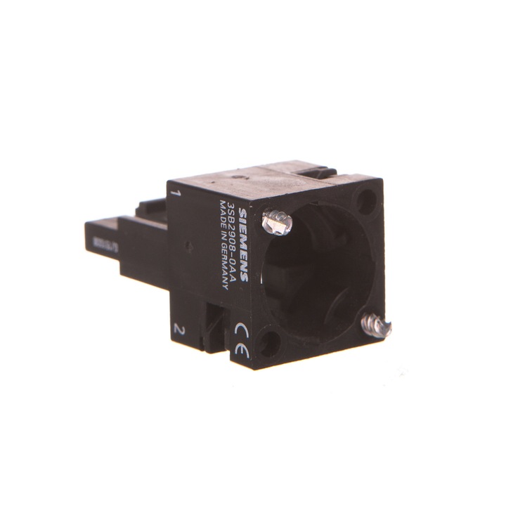 Suport bloc 2 contacte, Siemens, 3SB2908-0AA, cu conectori plug-in