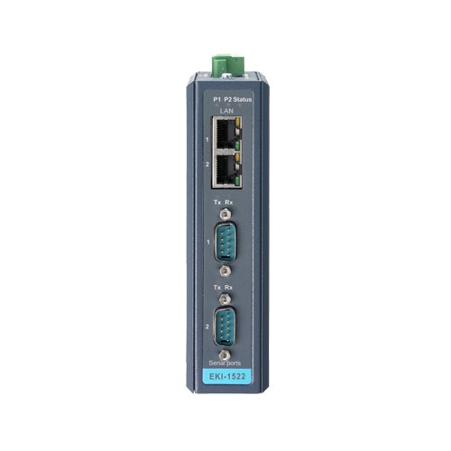 EKI-1522, Serial Device Server, 2-Port RS-232/422/485 Redundant ...