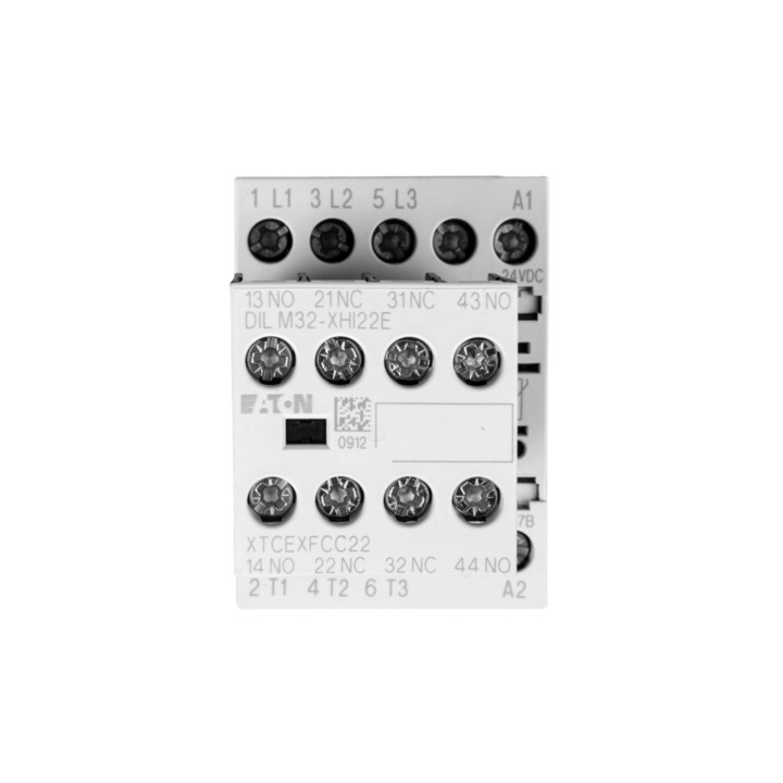 Contactor de putere, Eaton, 7A, 24V, Gri