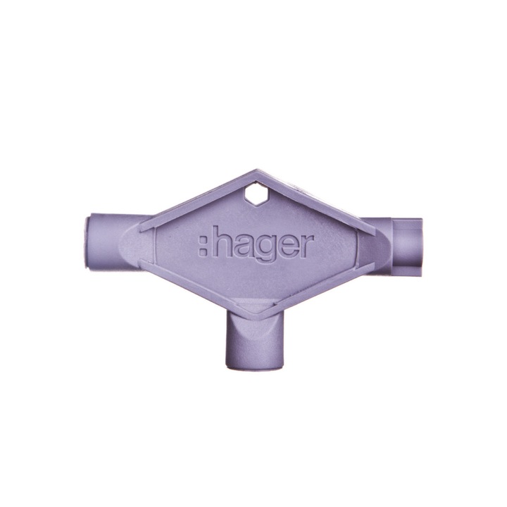 Cheie universala Hager, plastic, 80x13mm, gri