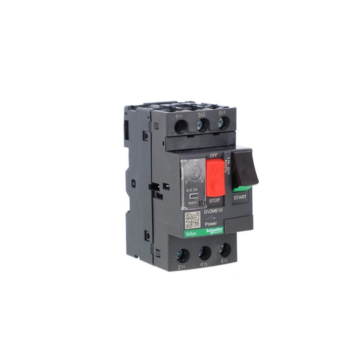 Автоматичен превключвател 3P, Schneider, 2.2kW, 4-6.3A, сив