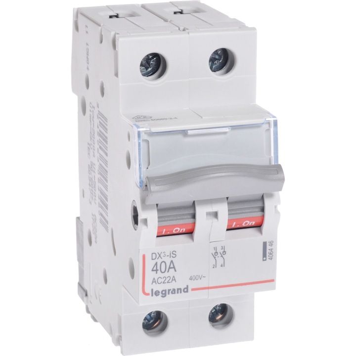 Separator modular, Legrand, 2P, 400 V, 10 kA, Alb