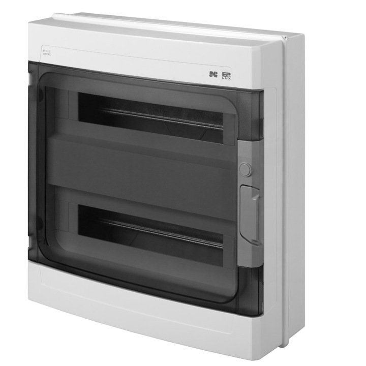 Tablou electric, Elektro-Plast, 2x18, 1000V, AC 1500V, IP65, Alb/Negru