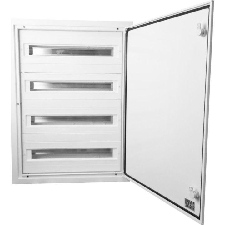 Разпределително табло с модули, 4x24, вградено, IP54 DARP-96, алуминиева врата, бяло