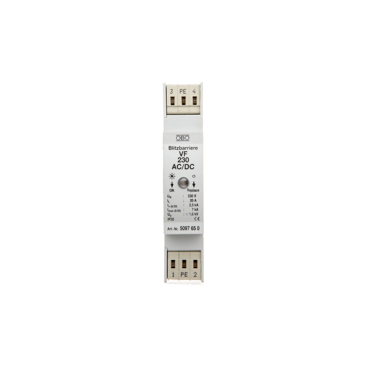 Descarcator pentru sisteme cu doua fire, Bettermann, 350VDC, 2.5kA, 1.4kV