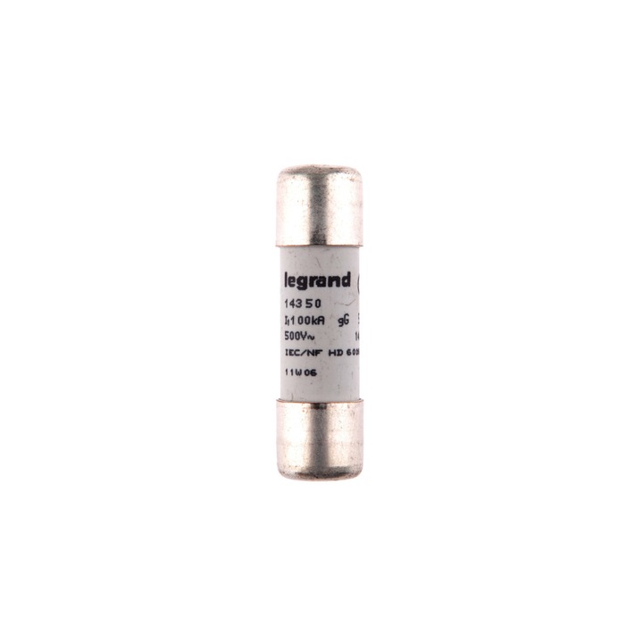 Siguranta cilindrica inserata, Legrand, 14x51 mm, 50A, 500V