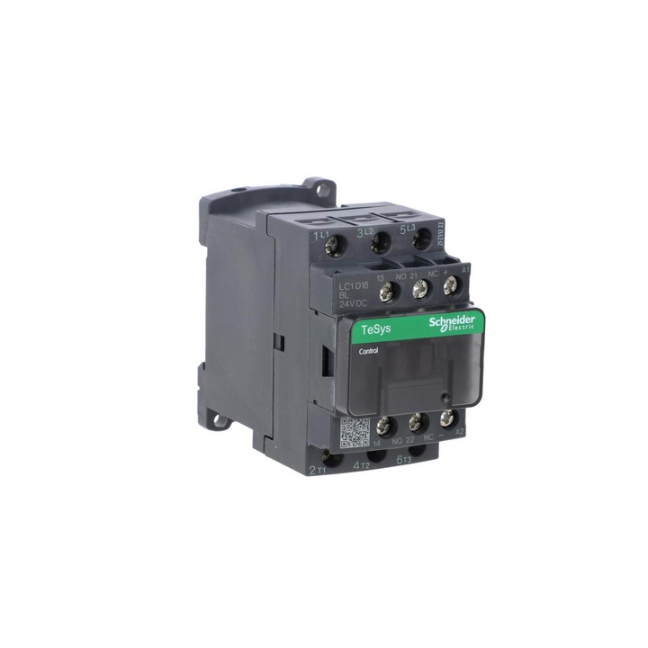 Contactor de putere, Schneider, TeSys Deca , 18A, 3P, 24V, DC 1Z 1R