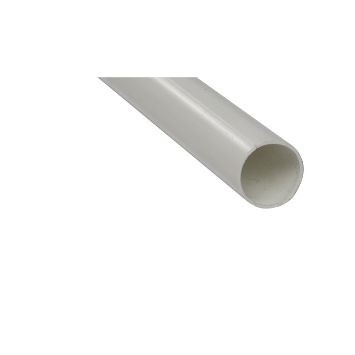 Sima merev villanyszerelési cső, MARMAT, PVC, 3 m, Fehér