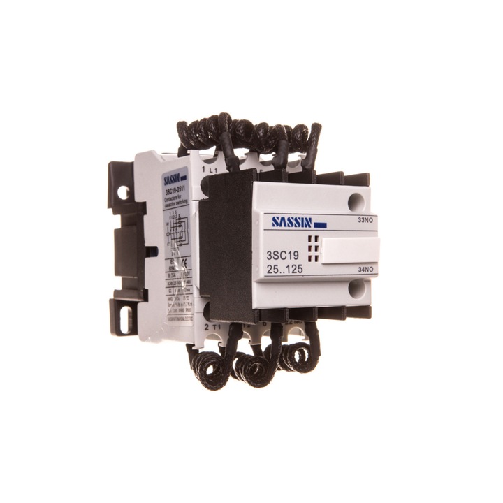 Contactor, Erko, comutare condensator 3P 6/12kvar 17,3/22,5A 1Z 1R SLK_3SC19-25