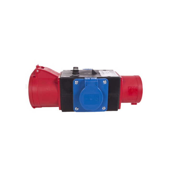 Fisa portabila, Pce, 32A/5P, 1x32A/5P, 2x16A, 230V, IP44, Multicolor