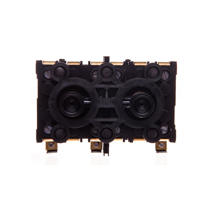 Contact auxiliar 4Z, Schneider Electric, Montaj frontal, Negru