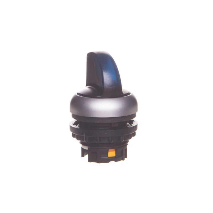 Intrerupator rotativ Eaton M22-WLK3-B, 3 pozitii, iluminat, albastru, 22mm