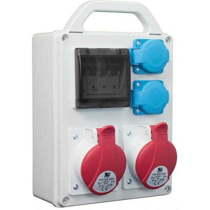 Aparataj portabil R-BOX 240R 4S 1x32A/5P 1x16A/5P 2x250V, IP44 B.1701R