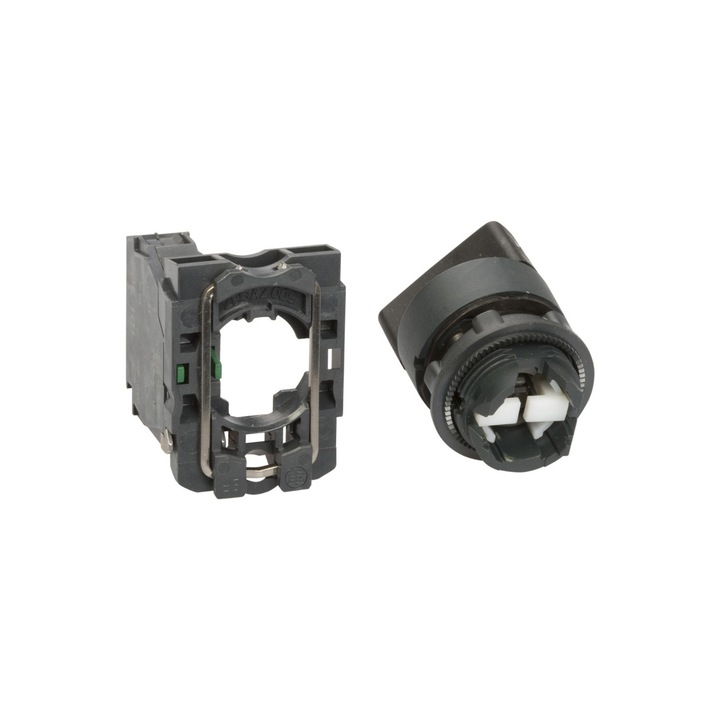 Comutator 2 pozitii Buton 1Z fara auto-retur, 22 mm, negru