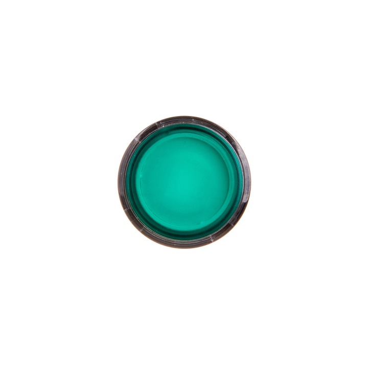 Buton de control, Schneider Electric, 22mm verde 1Z 1R cu revenire cu arc Iluminat XB5AW33B5