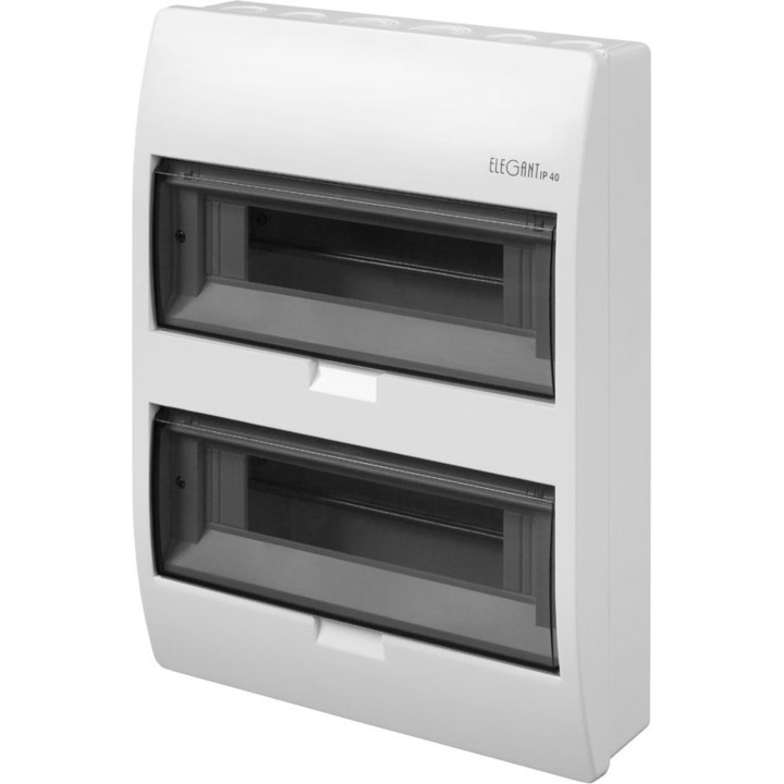 Tablou electric, Elektro-Plast Elegant, 2 randuri, 12 module, 406x303x98mm