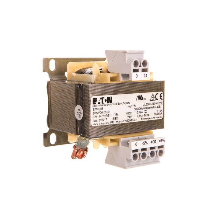 Egyfázisú transzformátor, Eaton, 60 VA, 85 x 91 x 79 mm, arany