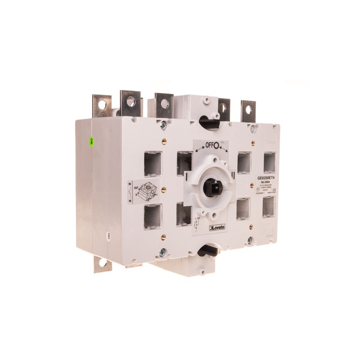 Separator, Lovato Electric, 4P, 250A, Alb