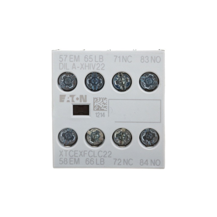 Contact auxiliar, EATON, 2Z 2R, Montaj frontal, Alb