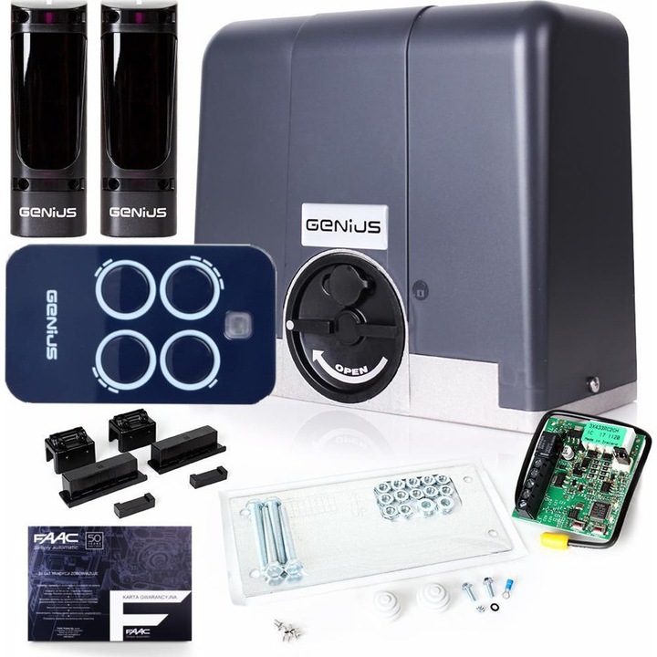 Set Genius Blizzard 900 pentru porti culisante de 900 kg