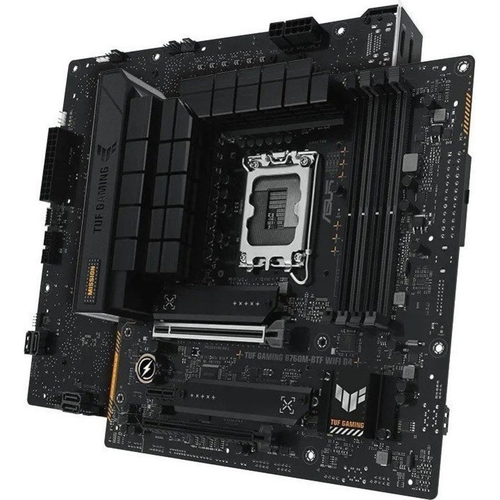 Placa de baza gaming B760M-BTF WIFI D4, ASUS, Negru