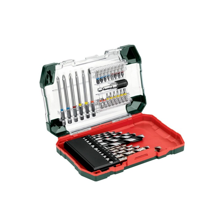 Set burghie/Biti/Suport magnetic, Metabo, Multicolor