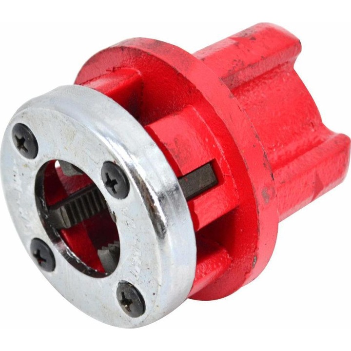 Cap de filetare 3/4", AWTOOLS, Fonta / Otel, 570 g, Rosu / Argintiu