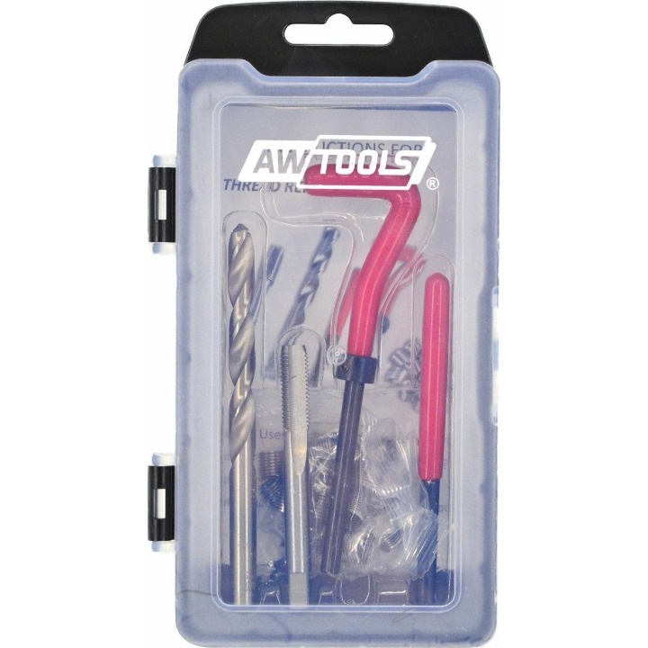Комплект инструменти за ремонт на резба AwTools, M12x1,75 mm, стомана, многоцветен