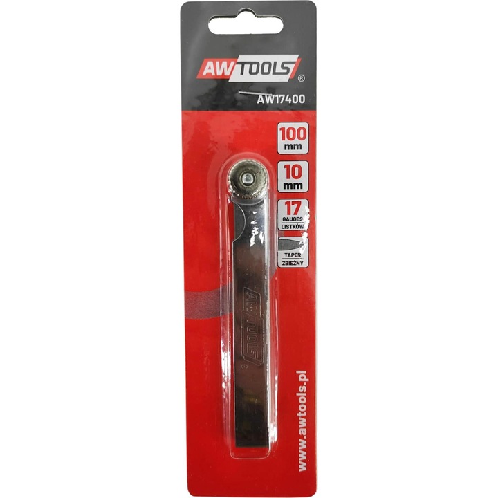 Instrument masura grosimi AwTools, Otel, 10mm, Argintiu