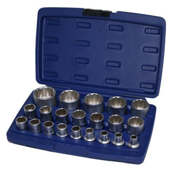 Set chei, Asta, 1/2", 21 elemente, 8-35mm