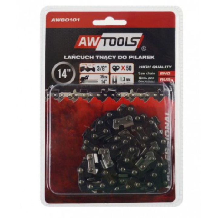 Lant, AwTools, 35 cm, Negru