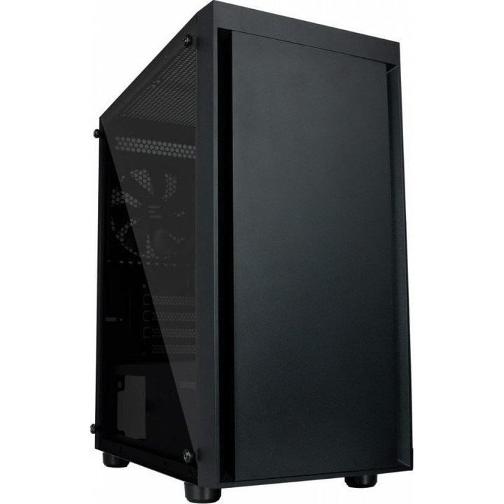 Компютърна кутия, Zalman, T3 Plus, черен, 2 предварително инсталирани вентилатора
