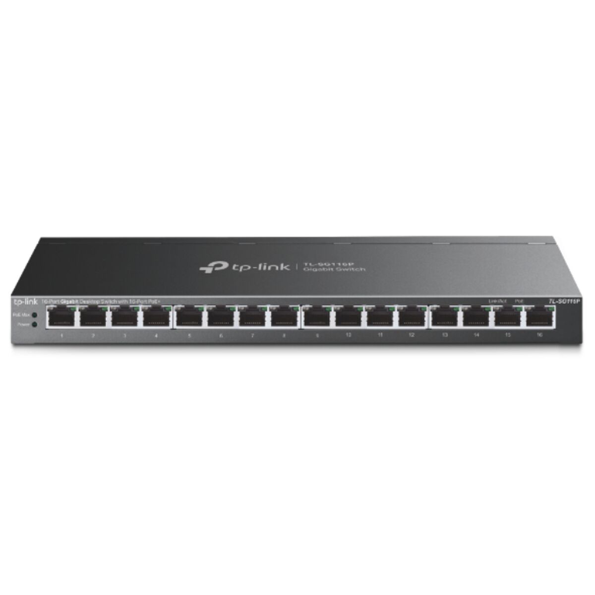 Switch, TP-Link, Desktop, 16 porturi, PoE+