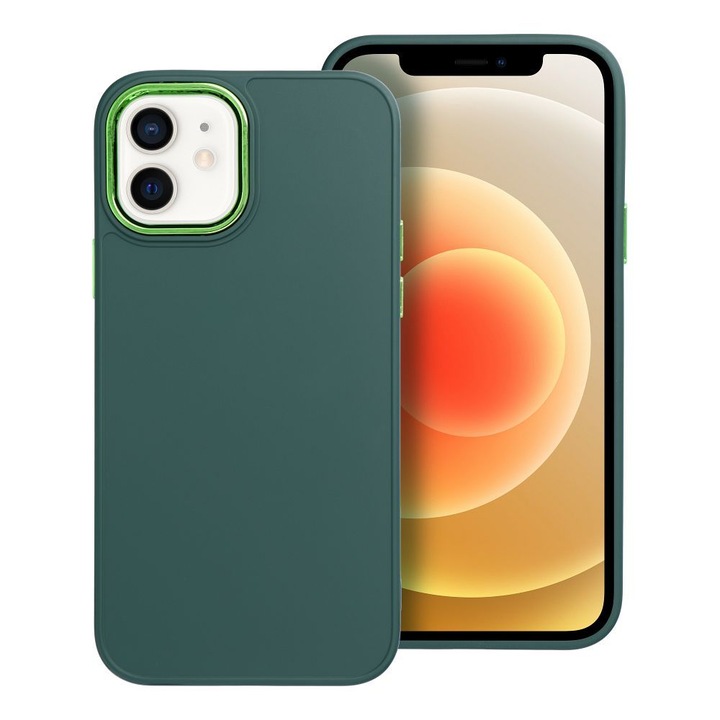 Husa CADRU pentru IPHONE 12 / 12 PRO, Verde
