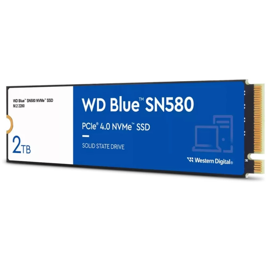内蔵型SSD WD Blue SN580 1TB M.2 NVMe SSD WD SSD M.2 (2280) 2TB Blue SN580 PCIe 4.0/NVMe (Di) - eMAG.ro