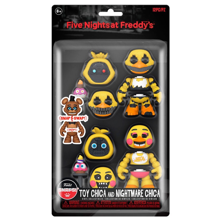 Комплект от 2 фигурки FunKo Five Nights at Freddy's, Toy Chica и Nightmare Chica, 9 см